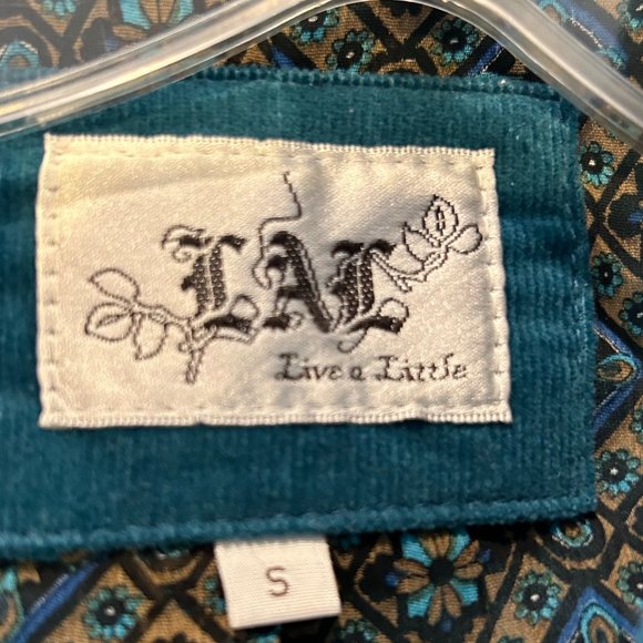 Live a Little Original indigo Blazer - Size Small - Picture 3 of 9